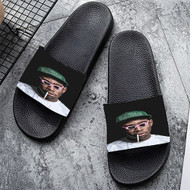 Onyourcases Tyler the Creator Custom Adults Slippers Flip-flops Shoes Shoes Adults' Black/White Slippers Non Slip Slippers