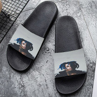 Onyourcases XXX Tentacion Music Custom Adults Slippers Flip-flops Shoes Shoes Adults' Black/White Slippers Non Slip Slippers