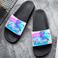 Onyourcases Young Thug Custom Adults Slippers Flip-flops Shoes Shoes Adults' Black/White Slippers Non Slip Slippers