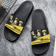 Onyourcases ZZ Top 2023 Tour Custom Adults Slippers Flip-flops Shoes Shoes Adults' Black/White Slippers Non Slip Slippers