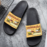 Onyourcases A Charlie Brown Thanksgiving Custom Adults Slippers Flip-flops Shoes Shoes Adults Black And White Slippers Non Slip Slippers