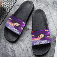 Onyourcases Human Resources Custom Adults Slippers Flip-flops Shoes Shoes Adults Black And White Slippers Non Slip Slippers