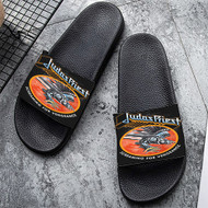 Onyourcases Judas Priest Screaming For Vengeance Custom Adults Slippers Flip-flops Shoes Shoes Adults Black And White Slippers Non Slip Slippers