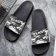 Onyourcases London Calling The Clash Signed Custom Adults Slippers Flip-flops Shoes Shoes Adults Black And White Slippers Non Slip Slippers