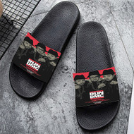 Onyourcases Run DMC 35th Anniversary Custom Adults Slippers Flip-flops Shoes Shoes Adults Black And White Slippers Non Slip Slippers