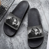 Onyourcases Selena Gomez Custom Adults Slippers Flip-flops Shoes Shoes Adults Black And White Slippers Non Slip Slippers