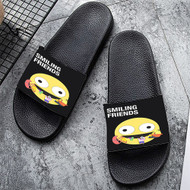 Onyourcases Smiling Friends Custom Adults Slippers Flip-flops Shoes Shoes Adults Black And White Slippers Non Slip Slippers