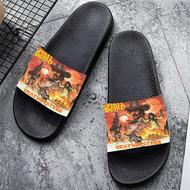 Onyourcases Spirit World Deathwestern jpeg Custom Adults Slippers Flip-flops Shoes Shoes Adults Black And White Slippers Non Slip Slippers