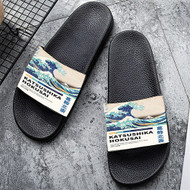 Onyourcases The Great Wave Of Kanagawa Custom Adults Slippers Flip-flops Shoes Shoes Adults Black And White Slippers Non Slip Slippers