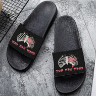 Onyourcases Yeah Yeah Yeahs Custom Adults Slippers Flip-flops Shoes Shoes Adults Black And White Slippers Non Slip Slippers