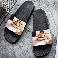 Onyourcases Adrienne Barbeau Custom Adults Slippers Flip-flops Shoes Shoes Adults Black And White Slippers Non Slip Slippers