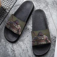 Onyourcases Barbarian Diablo IV Custom Adults Slippers Flip-flops Shoes Shoes Adults Black And White Slippers Non Slip Slippers