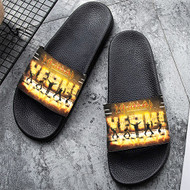 Onyourcases Def Leppard Yeah 2005 Custom Adults Slippers Flip-flops Shoes Shoes Adults Black And White Slippers Non Slip Slippers