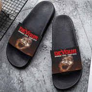 Onyourcases DEVOUR Custom Adults Slippers Flip-flops Shoes Shoes Adults Black And White Slippers Non Slip Slippers