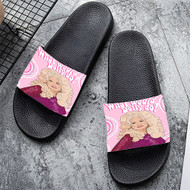 Onyourcases Dolly Parton What Would Dolly Do Custom Adults Slippers Flip-flops Shoes Shoes Adults Black And White Slippers Non Slip Slippers