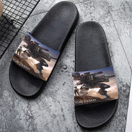 Onyourcases GALAHAD 3093 Custom Adults Slippers Flip-flops Shoes Shoes Adults Black And White Slippers Non Slip Slippers