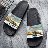 Onyourcases Grand Prix Monaco 1970 Custom Adults Slippers Flip-flops Shoes Shoes Adults Black And White Slippers Non Slip Slippers