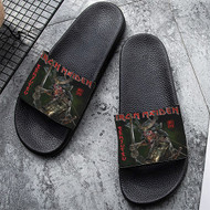 Onyourcases Iron Maiden Senjutsu 2021 Custom Adults Slippers Flip-flops Shoes Shoes Adults Black And White Slippers Non Slip Slippers