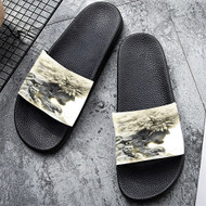 Onyourcases Khabib Nurmagomedov Custom Adults Slippers Flip-flops Shoes Shoes Adults Black And White Slippers Non Slip Slippers