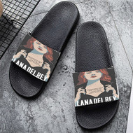 Onyourcases Lana Del Rey Berlin Custom Adults Slippers Flip-flops Shoes Shoes Adults Black And White Slippers Non Slip Slippers