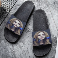 Onyourcases Lana Del Rey Blue Rose Custom Adults Slippers Flip-flops Shoes Shoes Adults Black And White Slippers Non Slip Slippers