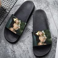 Onyourcases Loni Anderson Custom Adults Slippers Flip-flops Shoes Shoes Adults Black And White Slippers Non Slip Slippers