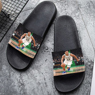 Onyourcases Malcolm Brogdon Custom Adults Slippers Flip-flops Shoes Shoes Adults Black And White Slippers Non Slip Slippers