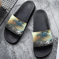 Onyourcases Pearl Jam North American Tour 2022 jpeg Custom Adults Slippers Flip-flops Shoes Shoes Adults Black And White Slippers Non Slip Slippers