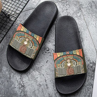 Onyourcases Woodstock Custom Adults Slippers Flip-flops Shoes Shoes Adults Black And White Slippers Non Slip Slippers