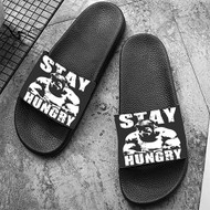 Onyourcases Arnold Schwarzenegger Stay Hungry Custom Adults Slippers Flip-flops Shoes Shoes Adults Black And White Slippers Non Slip Slippers