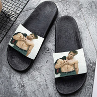 Onyourcases Chris Evans Custom Adults Slippers Flip-flops Shoes Shoes Adults Black And White Slippers Non Slip Slippers