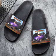 Onyourcases Dragons Race to the Edge Custom Adults Slippers Flip-flops Shoes Shoes Adults Black And White Slippers Non Slip Slippers