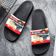 Onyourcases Fire Force Custom Adults Slippers Flip-flops Shoes Shoes Adults Black And White Slippers Non Slip Slippers