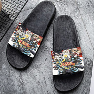 Onyourcases Fire Force Season 2 Custom Adults Slippers Flip-flops Shoes Shoes Adults Black And White Slippers Non Slip Slippers