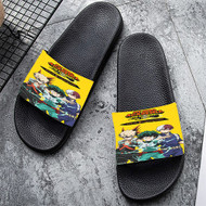 Onyourcases My Hero Academia The Strongest Hero Custom Adults Slippers Flip-flops Shoes Shoes Adults Black And White Slippers Non Slip Slippers