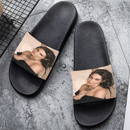 Onyourcases Shailene Woodley Custom Adults Slippers Flip-flops Shoes Shoes Adults Black And White Slippers Non Slip Slippers