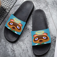 Onyourcases Tom Nook Animal Crossing Custom Adults Slippers Flip-flops Shoes Shoes Adults Black And White Slippers Non Slip Slippers