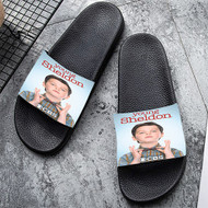 Onyourcases Young Sheldon Custom Adults Slippers Flip-flops Shoes Shoes Adults Black And White Slippers Non Slip Slippers