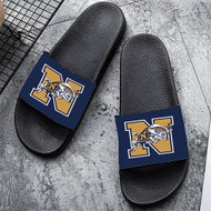 Onyourcases Navy Midshipmen Custom Adults Slippers Flip-flops Shoes Shoes Adults Black And White Slippers Non Slip Slippers