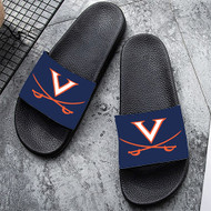 Onyourcases Virginia Cavaliers Custom Adults Slippers Flip-flops Shoes Shoes Adults Black And White Slippers Non Slip Slippers