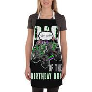 Onyourcases Grave Digger Monster Jam Custom Personalized Name Kitchen Apron With Adjustable Awesome Strap and Pockets For Cooking Baking Cheff Cafe Coffee Barista Bartender