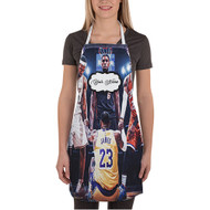 Onyourcases Lebron James NBA Custom Personalized Name Kitchen Apron With Adjustable Awesome Strap and Pockets For Cooking Baking Cheff Cafe Coffee Barista Bartender