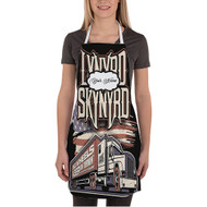 Onyourcases Lynyrd Skynyrd Big Wheels Keep on Turnin Tour Custom Personalized Name Kitchen Apron With Adjustable Awesome Strap and Pockets For Cooking Baking Cheff Cafe Coffee Barista Bartender