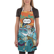 Onyourcases Rick and Morty Book Seven Custom Personalized Name Kitchen Apron With Adjustable Awesome Strap and Pockets For Cooking Baking Cheff Cafe Coffee Barista Bartender