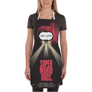 Onyourcases The Super Mario Bros Movie 2 Custom Personalized Name Kitchen Apron With Adjustable Awesome Strap and Pockets For Cooking Baking Cheff Cafe Coffee Barista Bartender