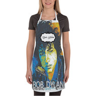 Onyourcases Bob Dylan And His Band Custom Personalized Name Kitchen Apron With Adjustable Awesome Strap and Pockets For Cooking Baking Cheff Cafe Coffee Barista Bartender