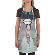 Onyourcases Lana Del Rey Did you know that there s a tunnel under Ocean Blvd Custom Personalized Name Kitchen Apron With Adjustable Awesome Strap and Pockets For Cooking Baking Cheff Cafe Coffee Barista Bartender