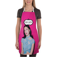 Onyourcases Olivia Rodrigo Custom Personalized Name Kitchen Apron With Adjustable Awesome Strap and Pockets For Cooking Baking Cheff Cafe Coffee Barista Bartender