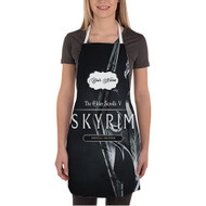 Onyourcases The Elder Scrolls V Skyrim Special Edition Custom Personalized Name Kitchen Apron With Adjustable Awesome Strap and Pockets For Cooking Baking Cheff Cafe Coffee Barista Bartender