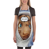 Onyourcases E T the Extra Terrestrial at 40 Custom Personalized Name Kitchen Apron With Adjustable Awesome Strap Pockets Best Brand For Cooking Cafe Baking Cheff Coffee Barista Bartender